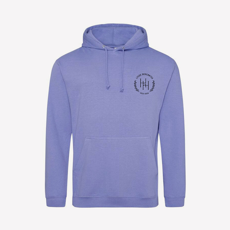 Sweat Capuche Brodé - Lycée Descartes