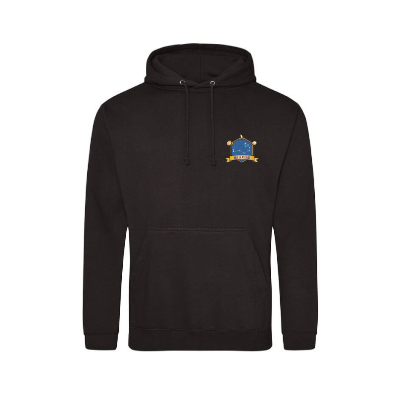 Sweat Capuche Noir - MDL Lycée La Pléiade