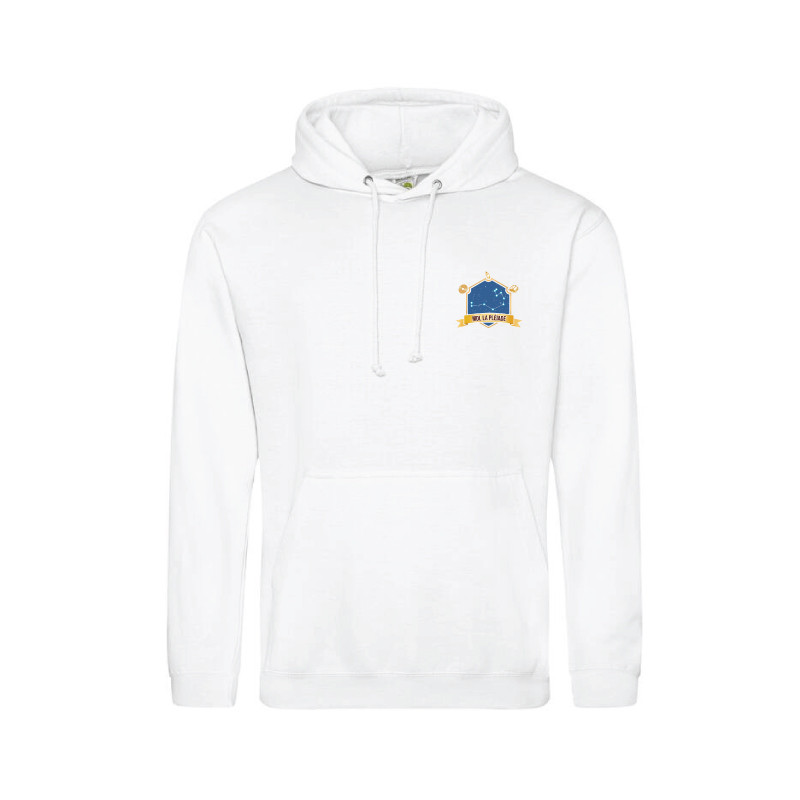 Sweat Capuche Blanc - MDL Lycée La Pléiade