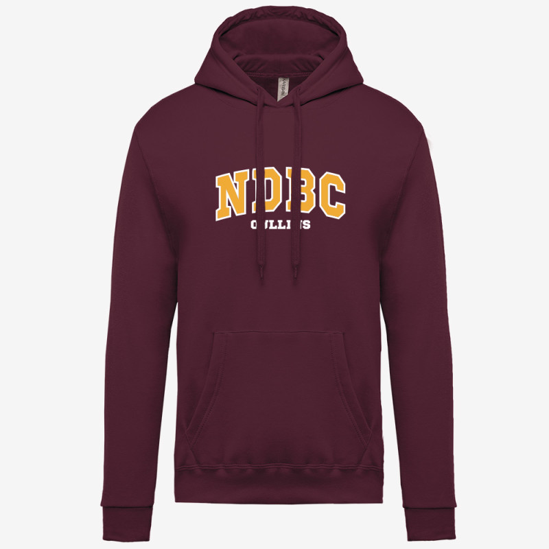 Sweat Capuche Adulte Brodé - NDBC