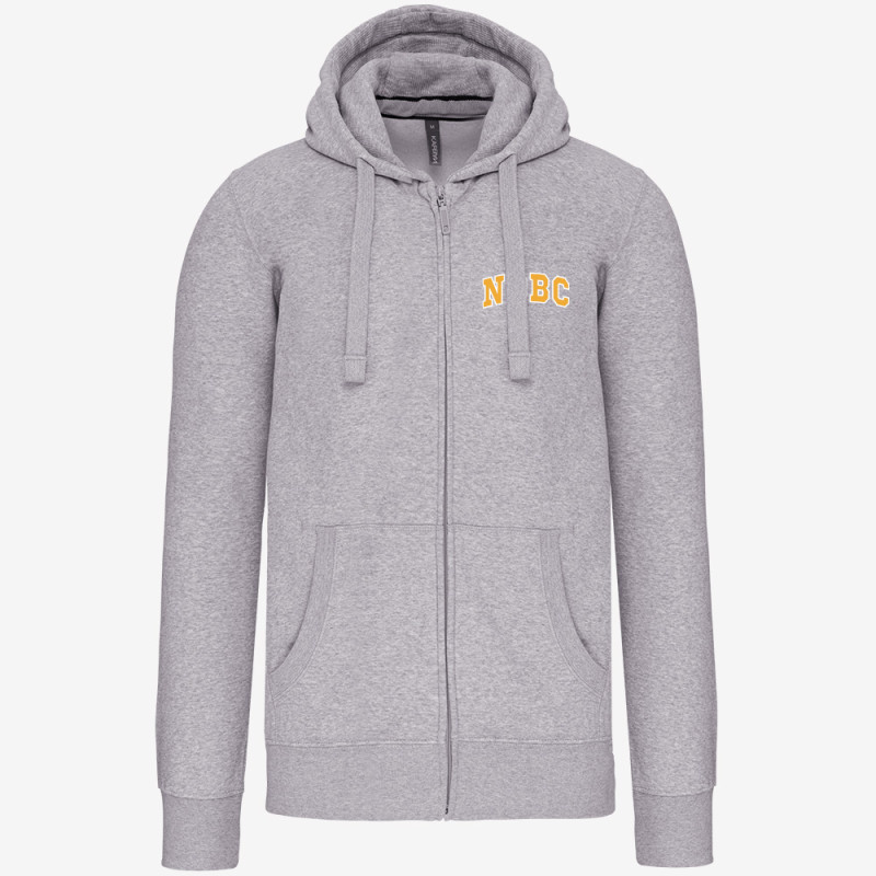 Sweat Zippé Adulte Brodé - NDBC