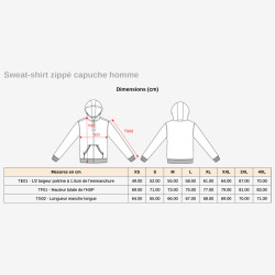 Sweat Zippé Adulte Brodé - NDBC